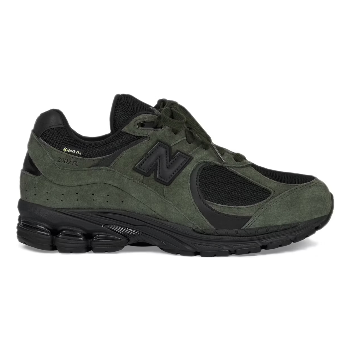 New Balance 2002R Gore-Tex JJJJound Pine by New Balance in Shoes. Available at KershKicks for £280.00. A must-have for fans of New Balance looking to elevate their style with this Shoes.