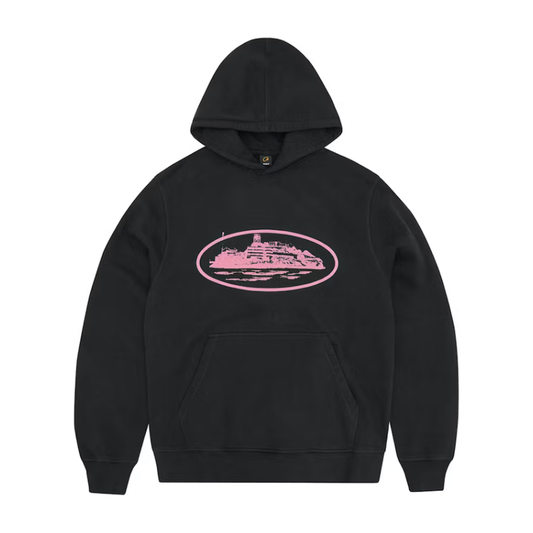 Corteiz Alcatraz V2 Hoodie Black/Pink by Corteiz in Clothing. Available at KershKicks for £220.00. A must-have for fans of Corteiz looking to elevate their style with this Hoodie.