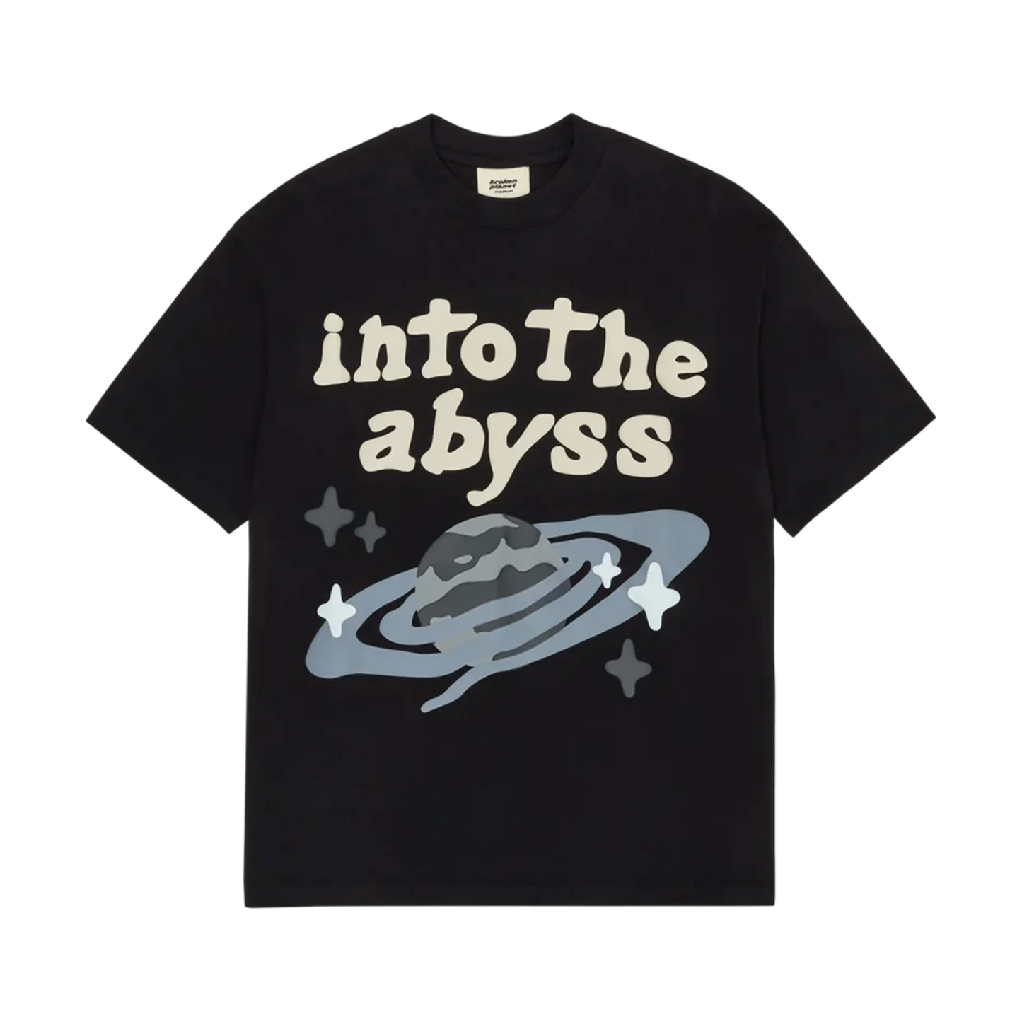 Broken Planet Into The Abyss T-Shirt Soot Black by Broken Planet Market in Clothing. Available at KershKicks for £90.00. A must-have for fans of Broken Planet Market looking to elevate their style with this T-Shirt.