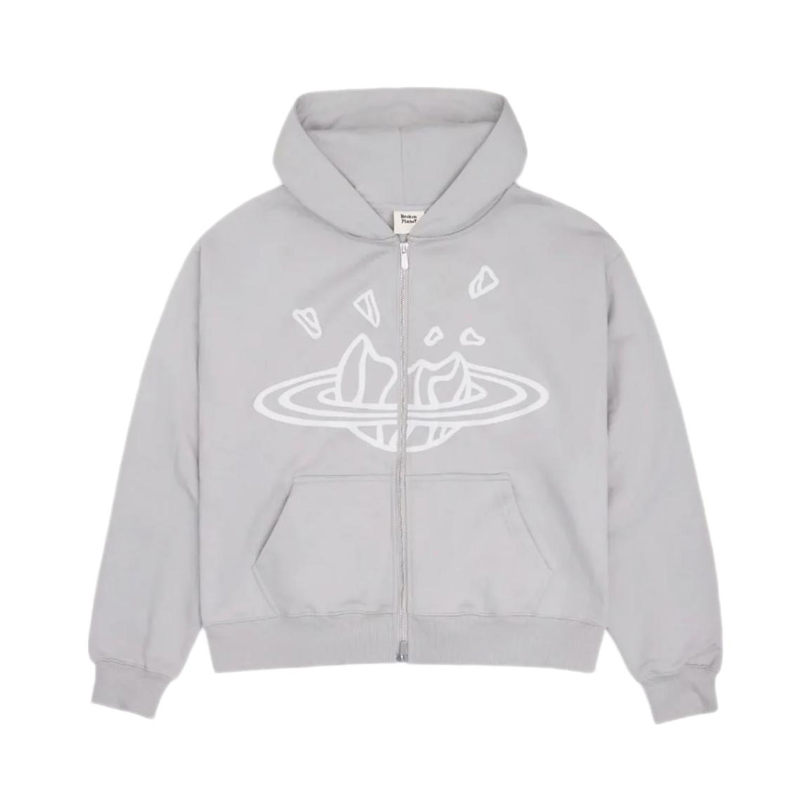 Broken Planet Zip Up Hoodie Stone Grey by Broken Planet Market in Clothing. Available at KershKicks for £175.00. A must-have for fans of Broken Planet Market looking to elevate their style with this Hoodie.