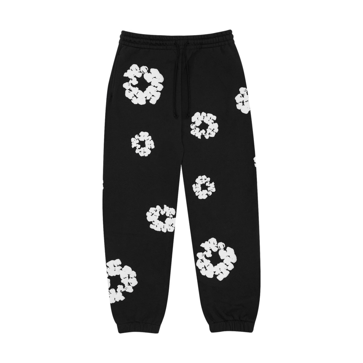 Denim Tears The Cotton Wreath Sweatpants Black by Denim Tears in Sweatpants. Available at KershKicks for £375.00. A must-have for fans of Denim Tears looking to elevate their style with this Sweatpants.