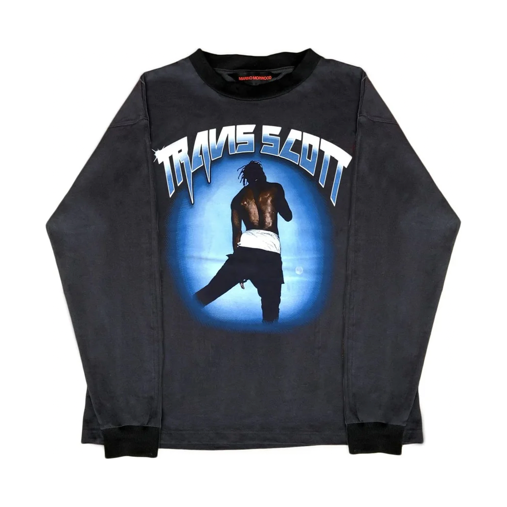 Marino Morwood Travis Scott Long Sleeve Tee by Marino Morwood in . Available at KershKicks for £48.00. A must-have for fans of Marino Morwood looking to elevate their style with this T-Shirt.