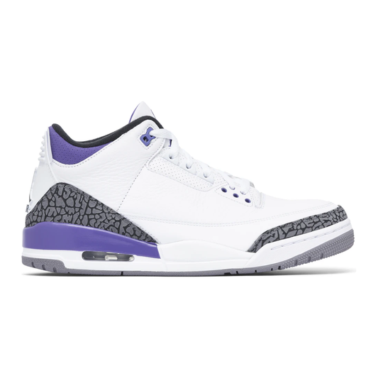 Jordan 3 Retro Dark Iris by Jordan's in Shoes. Available at KershKicks for £195.00. A must-have for fans of Jordan's looking to elevate their style with this Shoes.