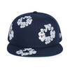 Denim Tears New Era Cotton Wreath 59/50 Cap Navy