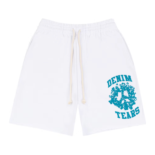 Denim Tears Denim University Sweat Shorts White by Denim Tears in . Available at KershKicks for £135.00. A must-have for fans of Denim Tears looking to elevate their style with this Shorts.