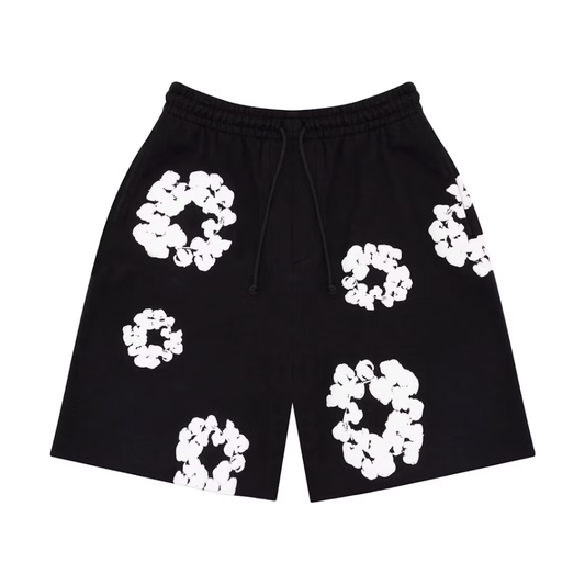 Denim Tears The Cotton Wreath Shorts Black by Denim Tears in Uncategorized. Available at KershKicks for £300.00. A must-have for fans of Denim Tears looking to elevate their style with this Shorts.