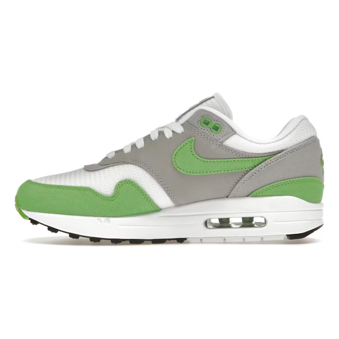 Nike Air Max 1 Patta 20th Anniversary Chlorophyll by Nike in Uncategorized. Available at KershKicks for £250.00. A must-have for fans of Nike looking to elevate their style with this Shoes.