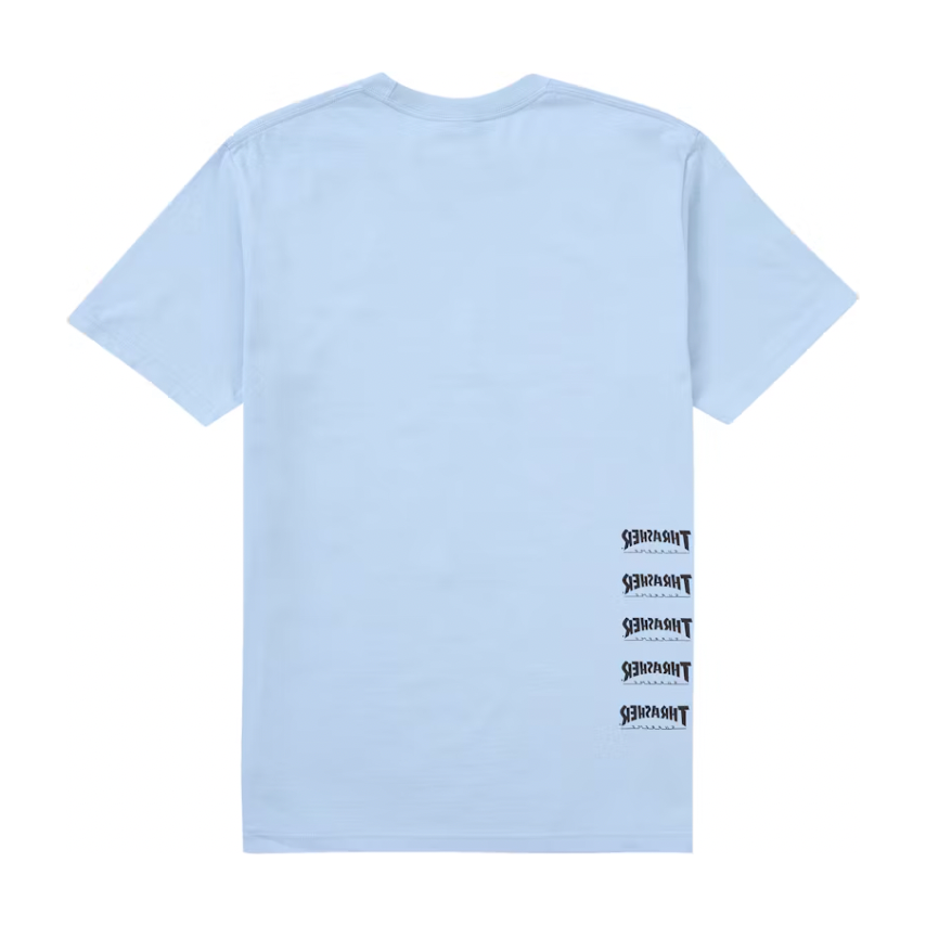 Supreme Thrasher Back Tail Tee Baby Blue