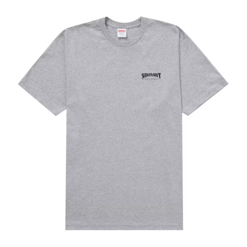 Supreme Thrasher Cross Tee Ash Grey