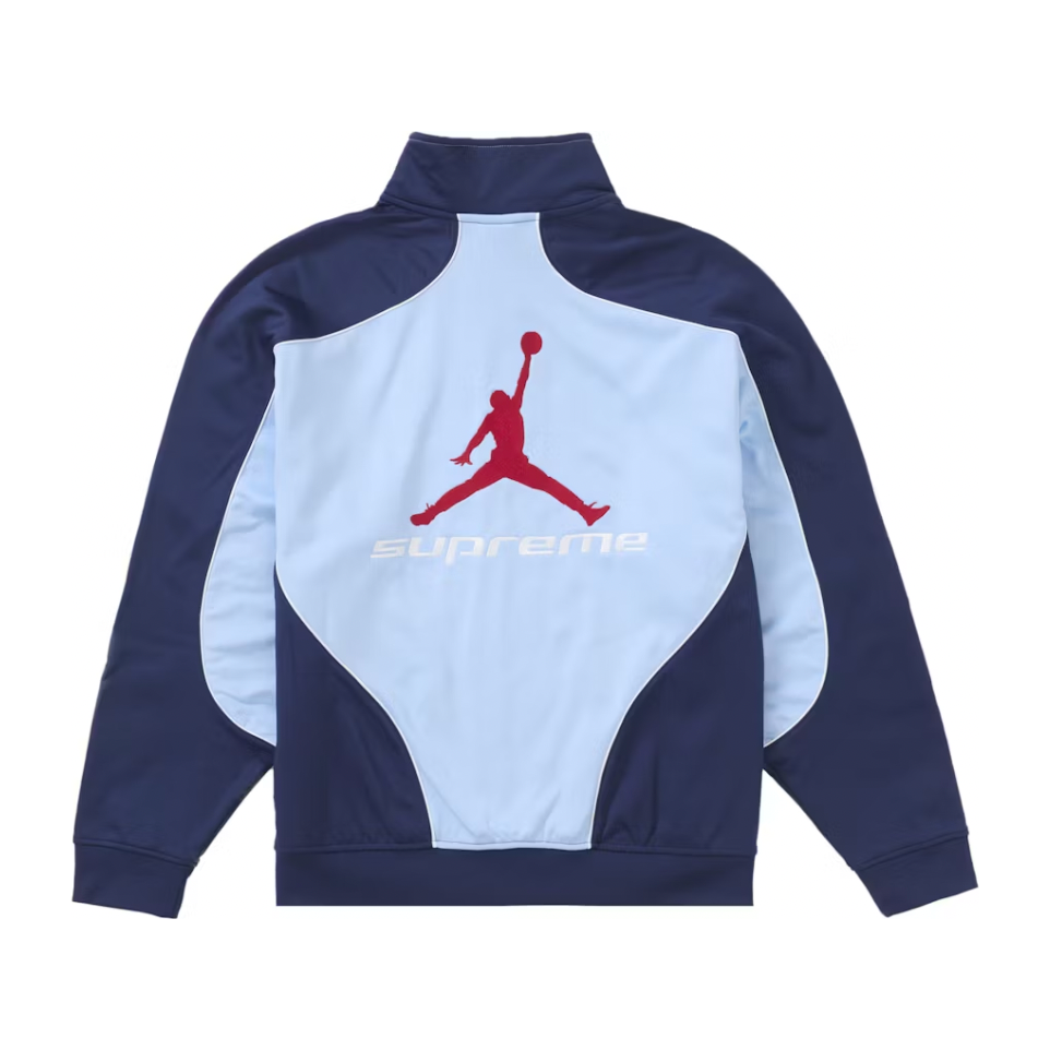 Supreme Jordan Tricot Track Jacket Light Blue