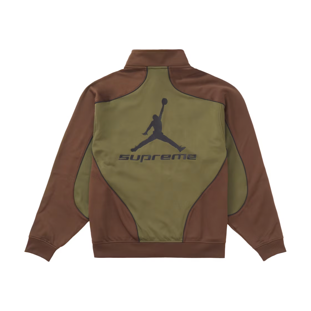 Supreme Jordan Tricot Track Jacket Olive