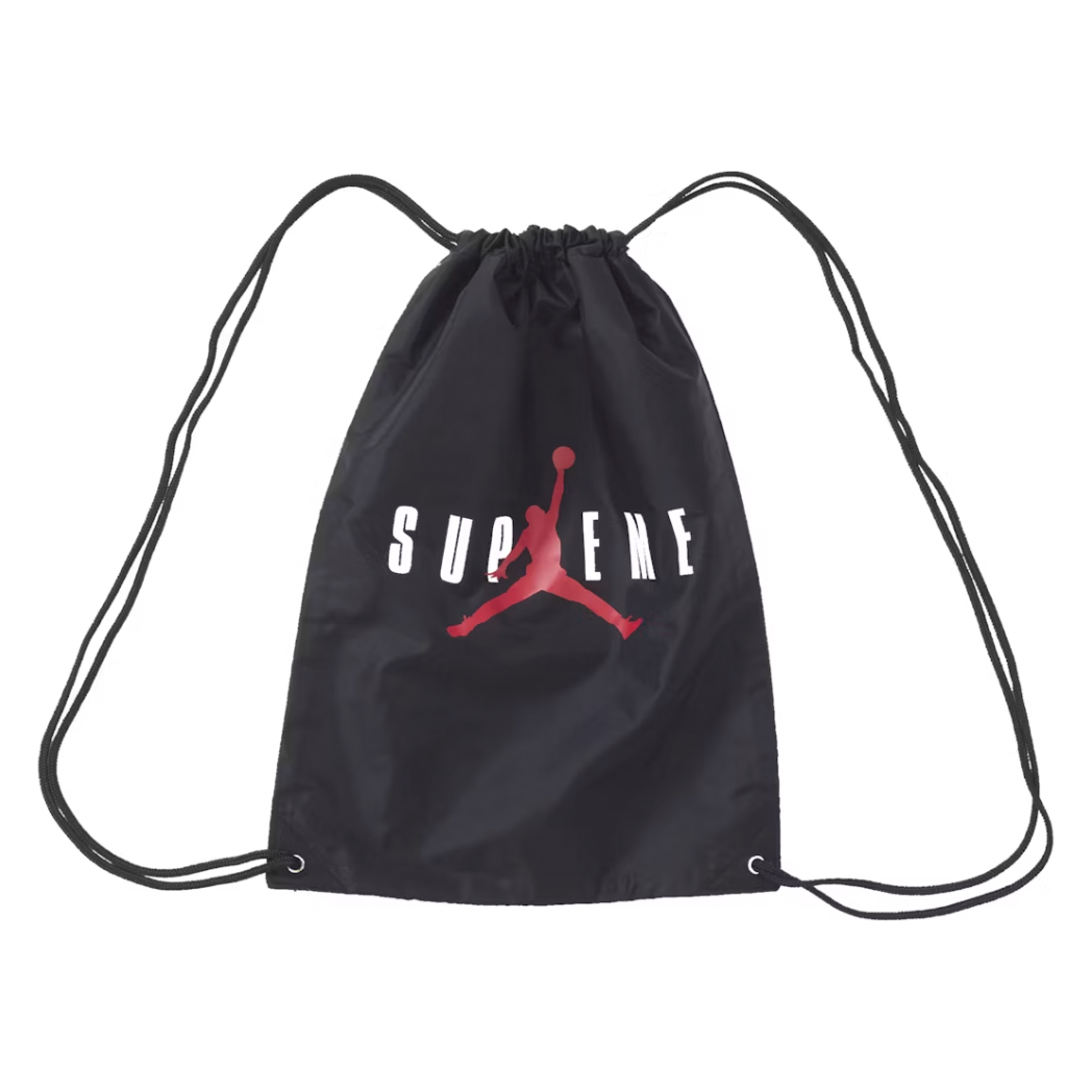 Supreme Jordan Drawstring Bag Black