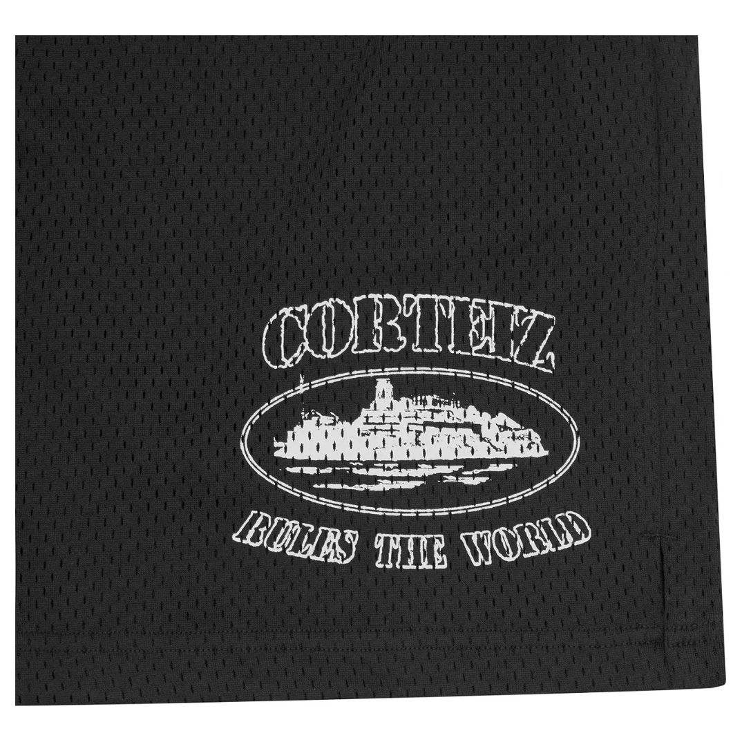 Corteiz RulesTheWorld Mesh Shorts Black by Corteiz in Uncategorized. Available at KershKicks for £90.00. A must-have for fans of Corteiz looking to elevate their style with this Shorts.