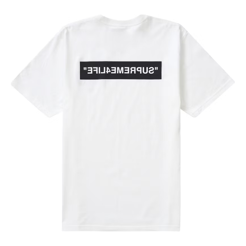 Supreme 4 Life Tee White by Supreme in . Available at KershKicks for £95.00. A must-have for fans of Supreme looking to elevate their style with this Kershkicked.