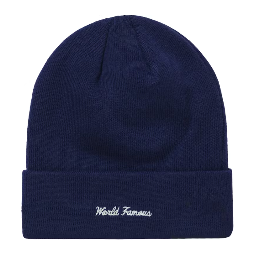 Supreme New Era Box Logo Beanie (FW21) Washed Navy