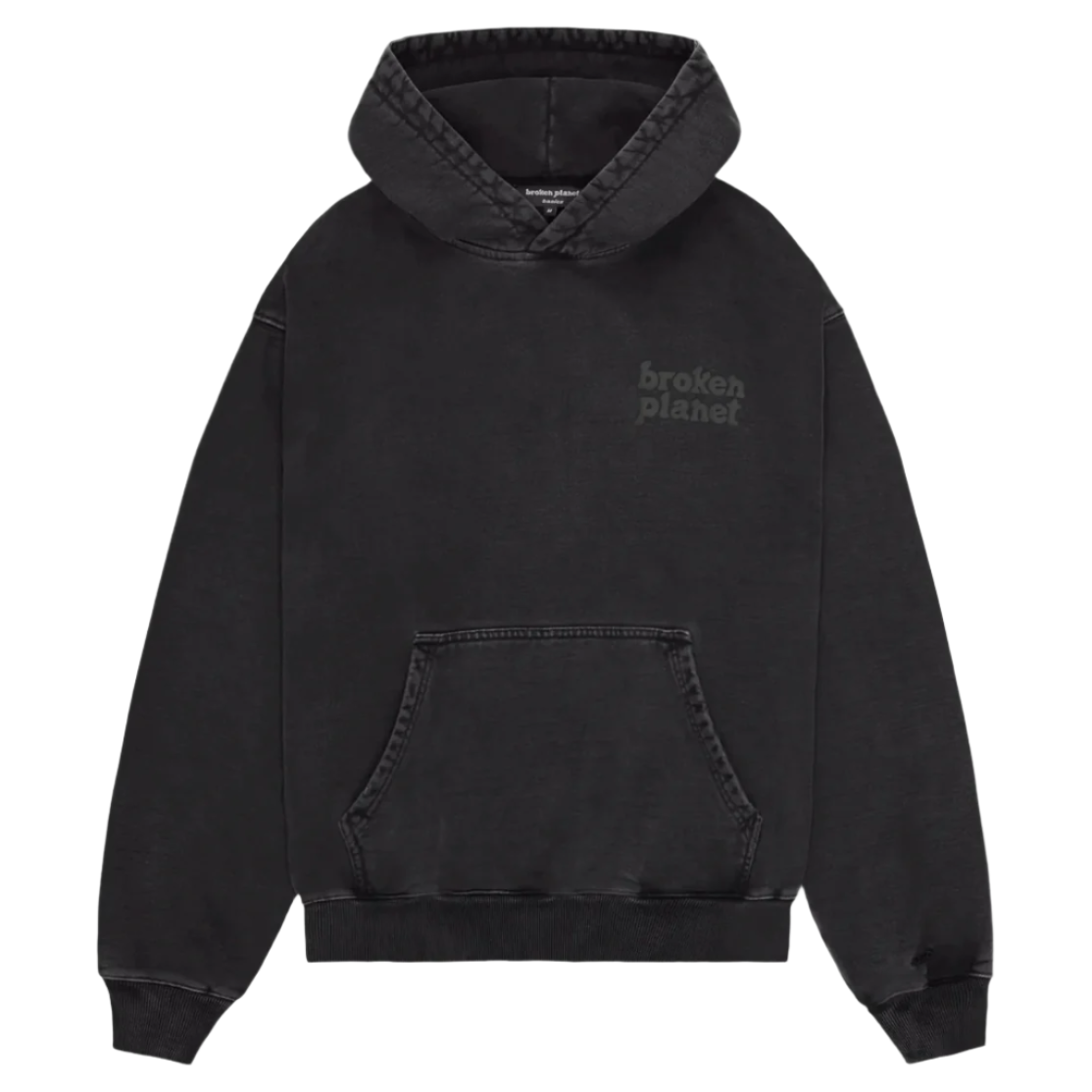 Broken Planet Basics Washed Midnight Black Hoodie