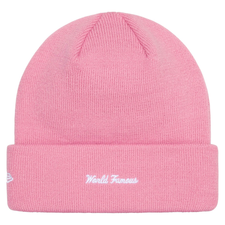 Supreme New Era Box Logo Beanie (FW24) Dusty Pink