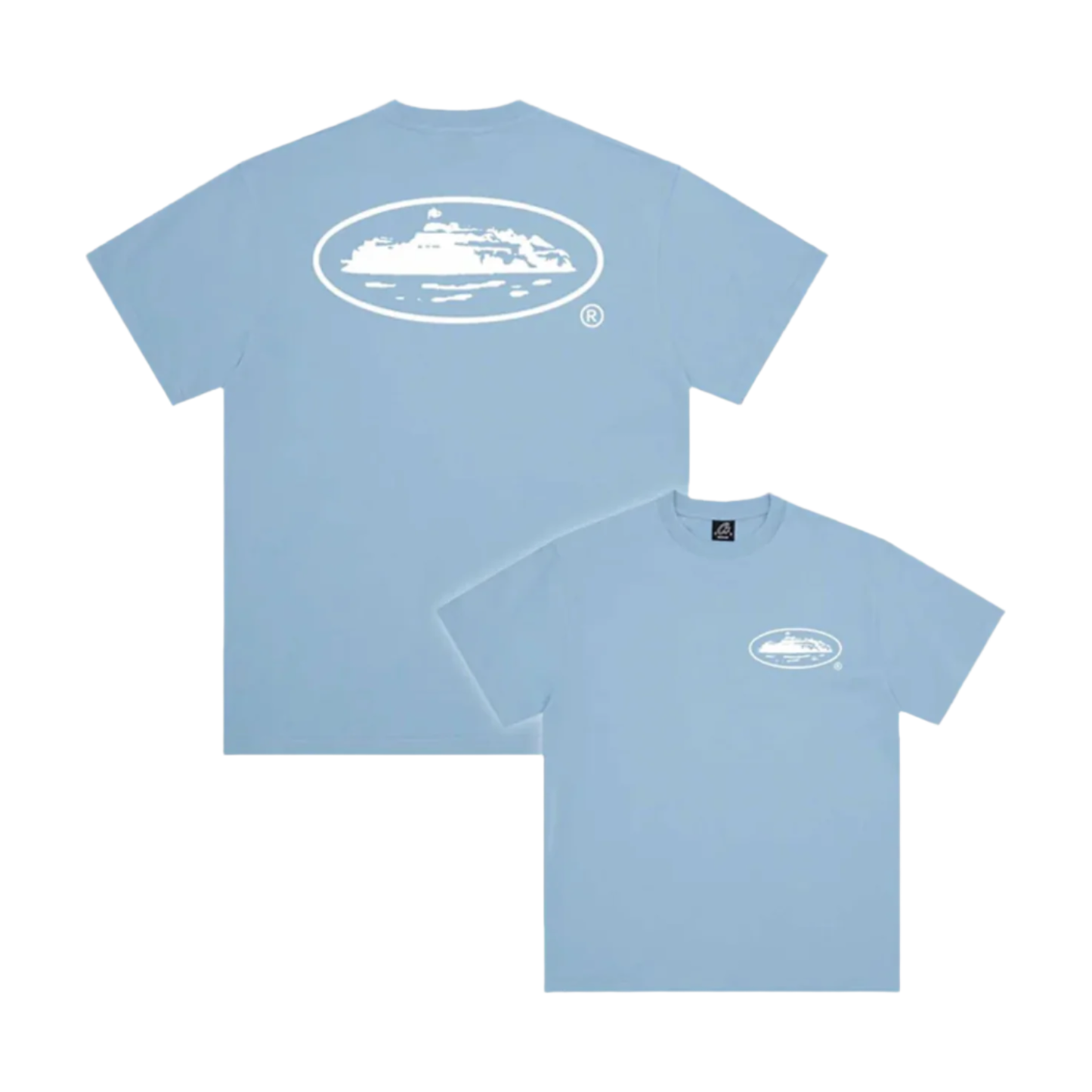 Corteiz OG Island T shirt Baby Blue