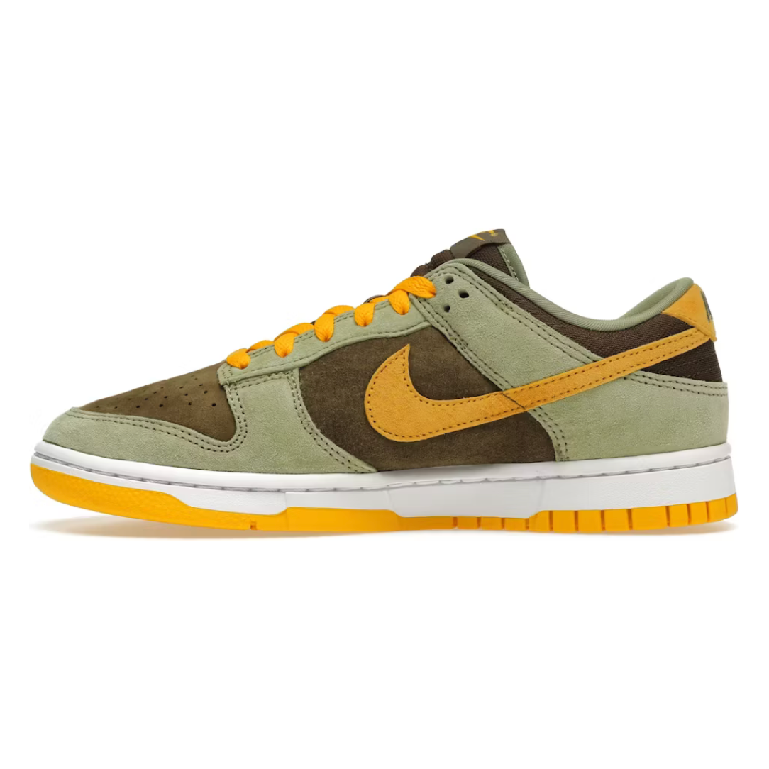 Nike Dunk Low Dusty Olive by Nike in Shoes. Available at KershKicks for £148.50. A must-have for fans of Nike looking to elevate their style with this Shoes.