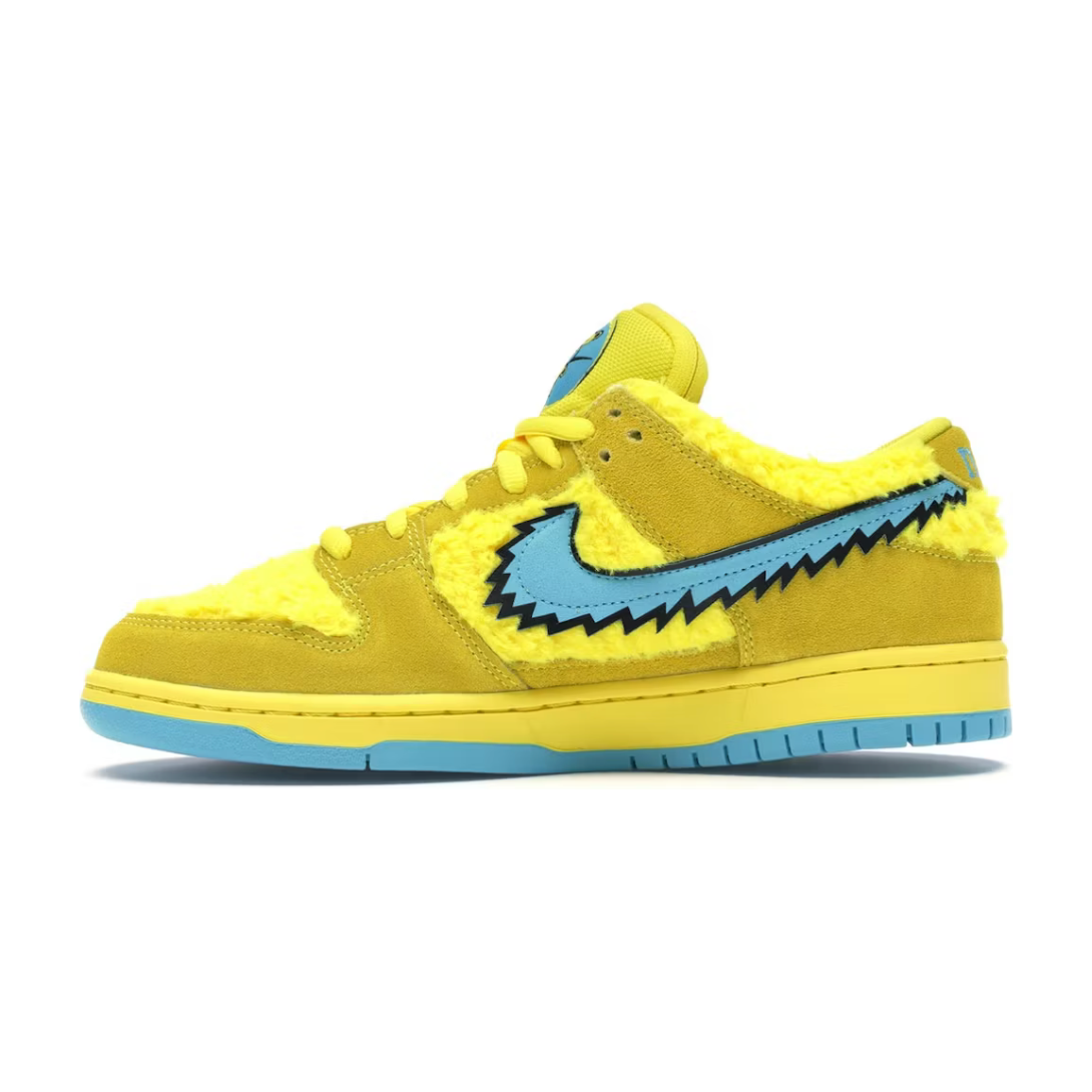 Nike SB Dunk Low Grateful Dead Bears Opti Yellow by Nike in Shoes. Available at KershKicks for £800.00. A must-have for fans of Nike looking to elevate their style with this Shoes.