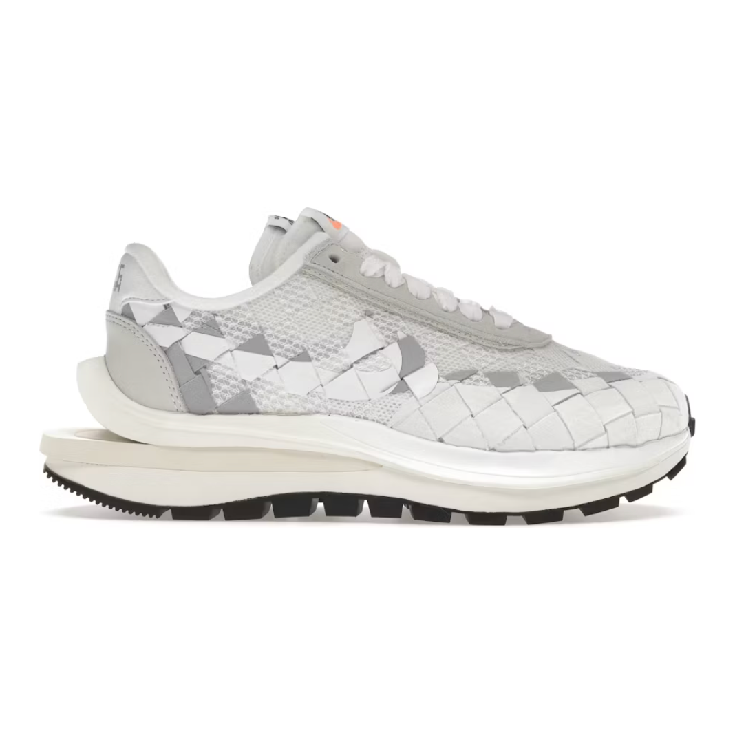 Nike Vaporwaffle Woven sacai Jean Paul Gaultier White by Nike in Shoes. Available at KershKicks for £325.00. A must-have for fans of Nike looking to elevate their style with this Shoes.