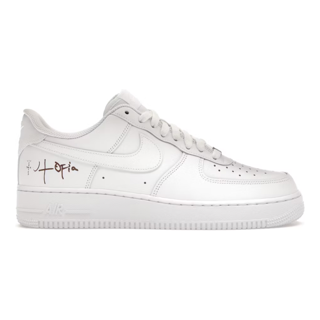 Nike Air Force 1 Low '07 White Travis Scott Cactus Jack Utopia Edition by Nike in Shoes. Available at KershKicks for £170.00. A must-have for fans of Nike looking to elevate their style with this Shoes.