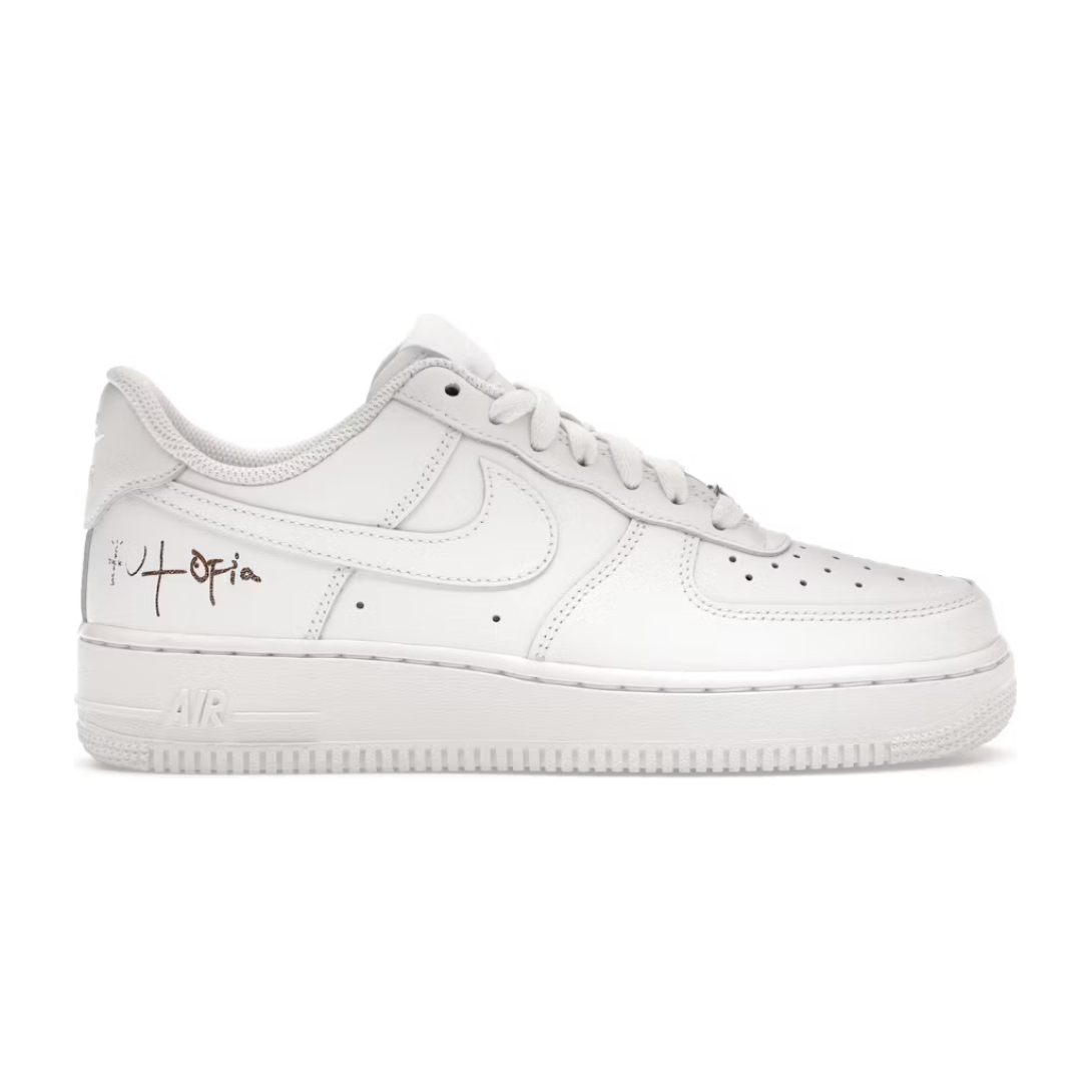 Nike Air Force 1 Low '07 White (Travis Scott Cactus Jack Utopia Edition) (Women's) by Nike in Shoes. Available at KershKicks for £170.00. A must-have for fans of Nike looking to elevate their style with this Shoes.