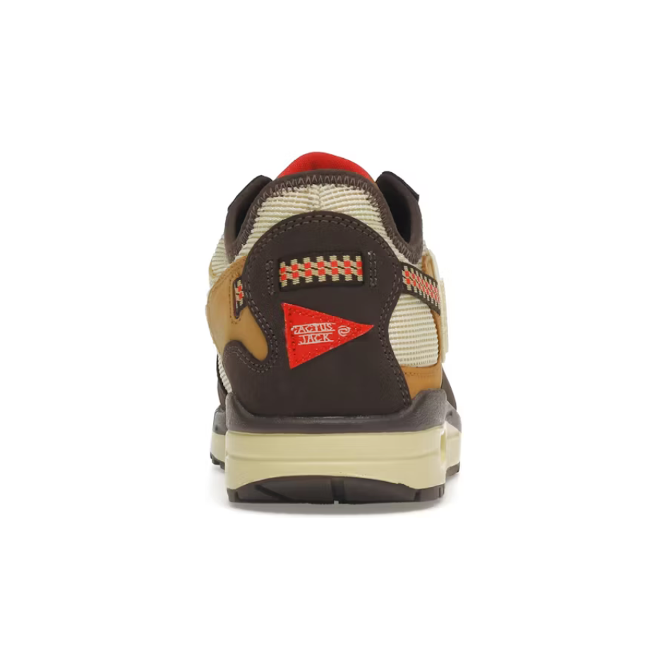 Nike Air Max 1 Travis Scott Cactus Jack Baroque Brown by Nike in Shoes. Available at KershKicks for £350.00. A must-have for fans of Nike looking to elevate their style with this Shoes.