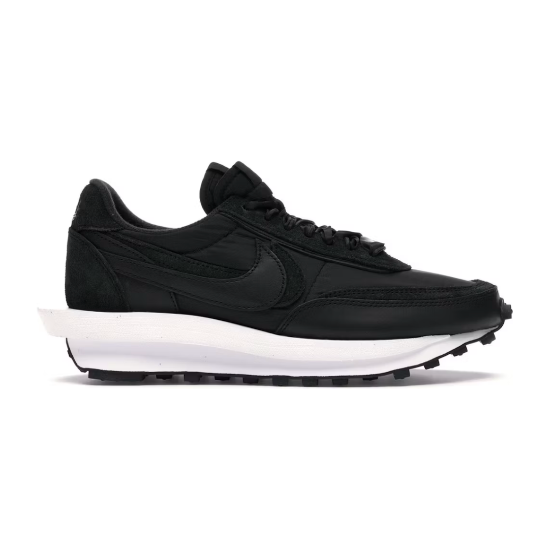 Nike LD Waffle Sacai Black Nylon by Nike in Shoes. Available at KershKicks for £295.00. A must-have for fans of Nike looking to elevate their style with this Shoes.