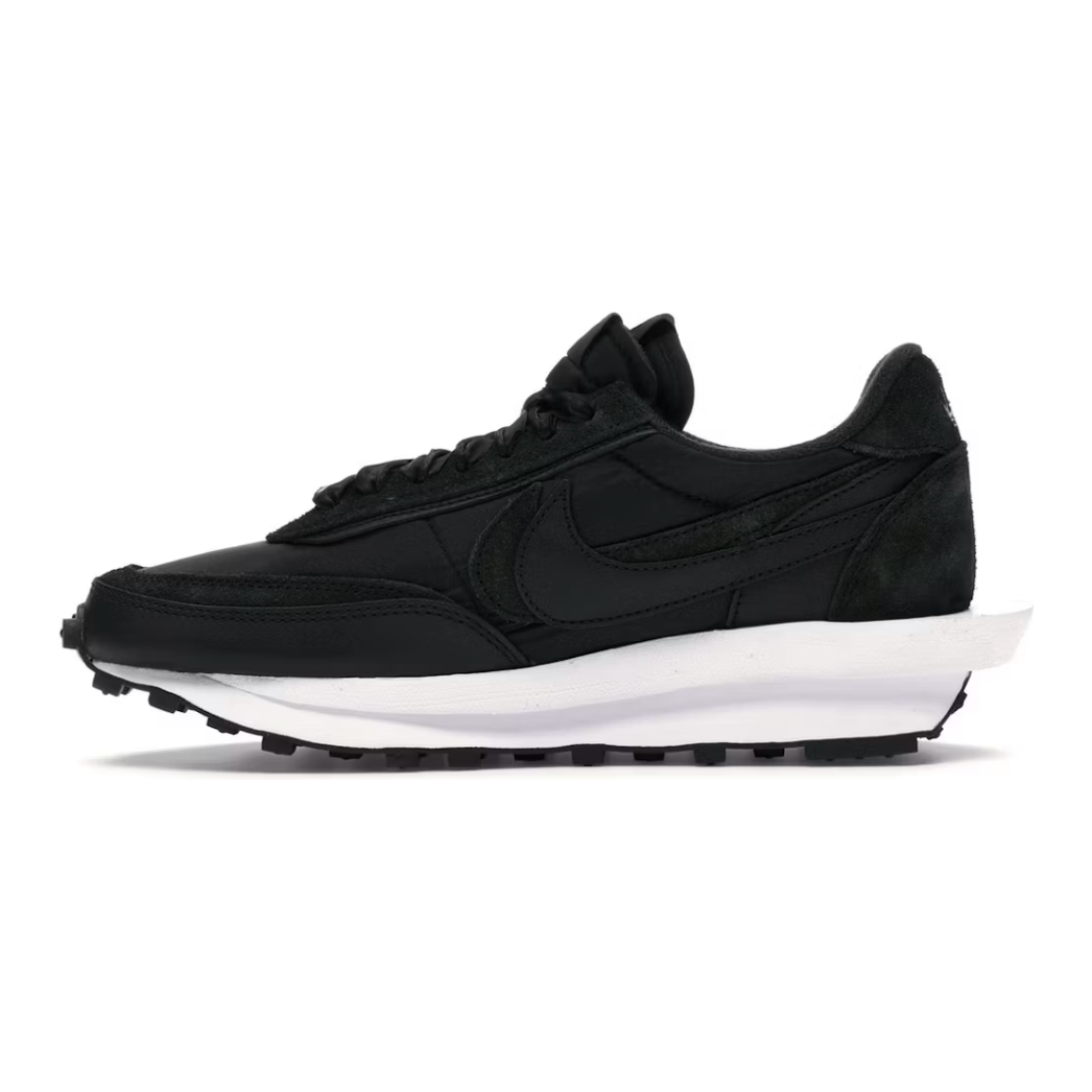 Nike LD Waffle Sacai Black Nylon by Nike in Shoes. Available at KershKicks for £295.00. A must-have for fans of Nike looking to elevate their style with this Shoes.