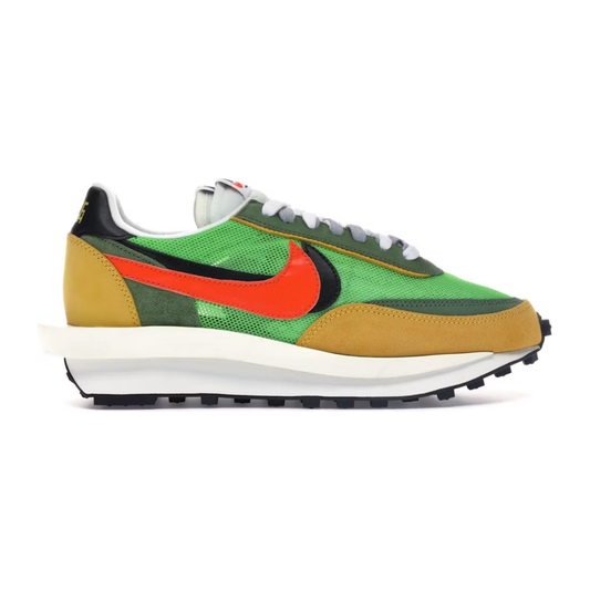 Nike LD Waffle Sacai Green Multi by Nike in Shoes. Available at KershKicks for £550.00. A must-have for fans of Nike looking to elevate their style with this Shoes.