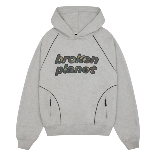 Broken Planet Market Performance Hoodie Heather Gray