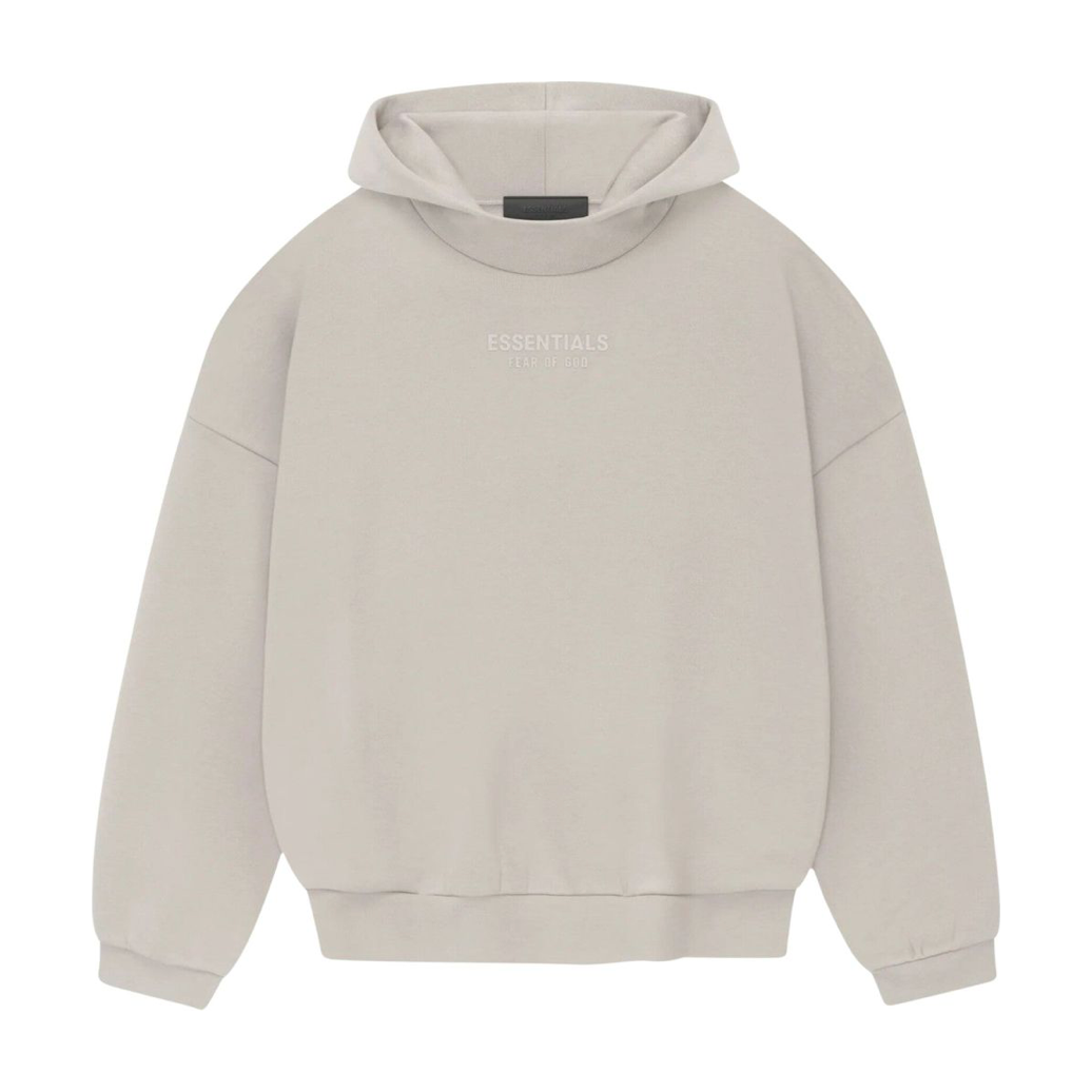 Fear of God Essentials Hoodie Silver Cloud