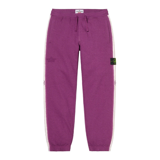 Supreme Stone Island Stripe Sweatpant Purple