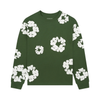 Denim Tears Long Sleeve Cotton Wreath T-shirt Green