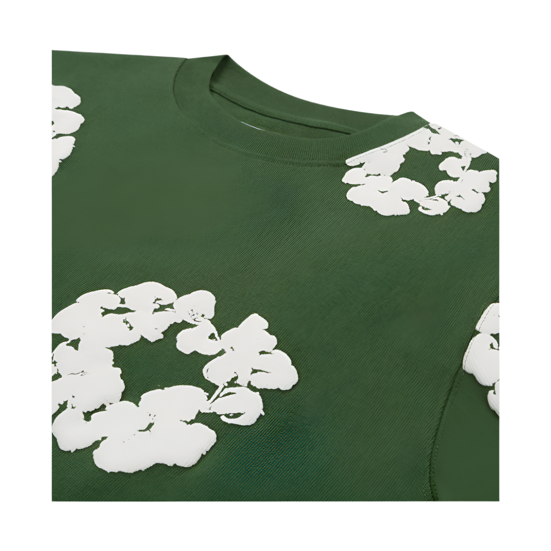 Denim Tears Long Sleeve Cotton Wreath T-shirt Green