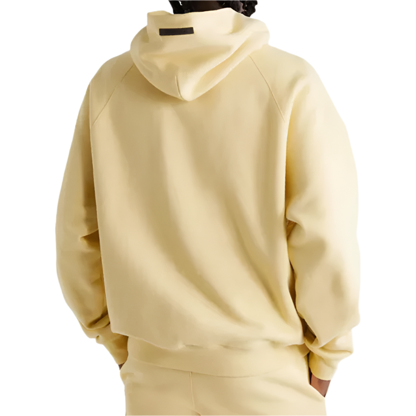 Fear of God Essentials Mr. Porter Exclusive Logo-Print Cotton-Blend Jersey Hoodie Garden Glove/Cream