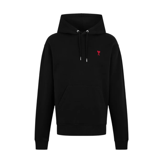 Ami Paris Ami De Coeur Small Logo Hoodie Black