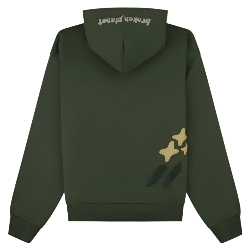 Broken Planet Market Space Trails Hoodie Agave Green