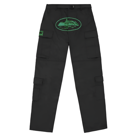 Corteiz Mula Guerillaz Cargos Black/Green