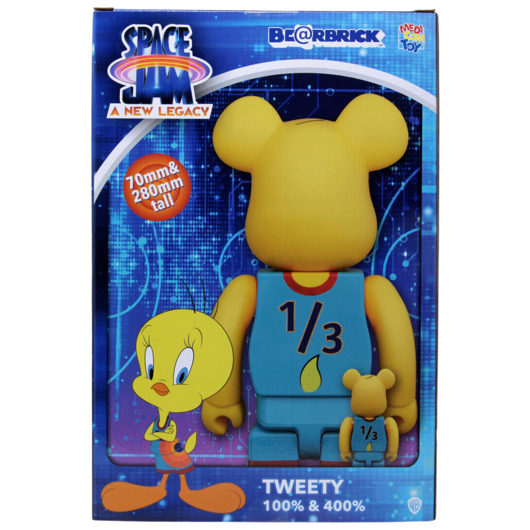 Bearbrick Space Jam: A New Legacy Tweety 100% & 400% Set