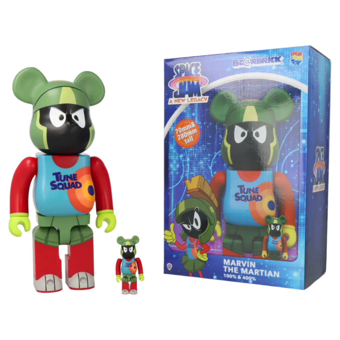 Bearbrick Space Jam: A New Legacy Marvin the Martian 100% & 400% Set