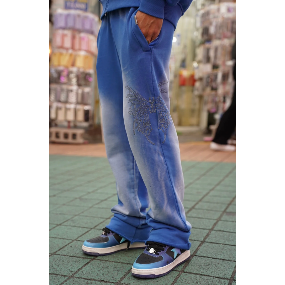 Your Last Lesson Blue Washed Joggers