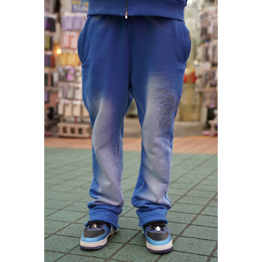 Your Last Lesson Blue Washed Joggers