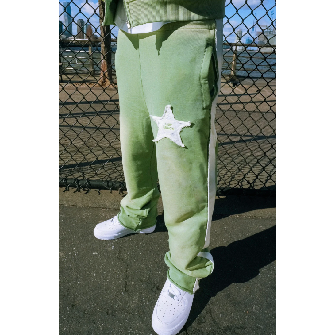 Your Last Lesson Appliqué Joggers Green