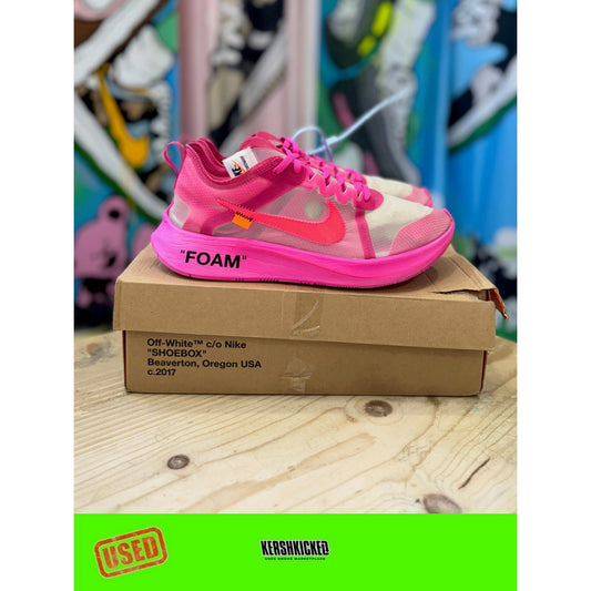 Nike Off White Zoom Fly Pink Tulip UK 8.5 by Nike in Shoes. Available at KershKicks for £210.00. A must-have for fans of Nike looking to elevate their style with this Kershkicked.