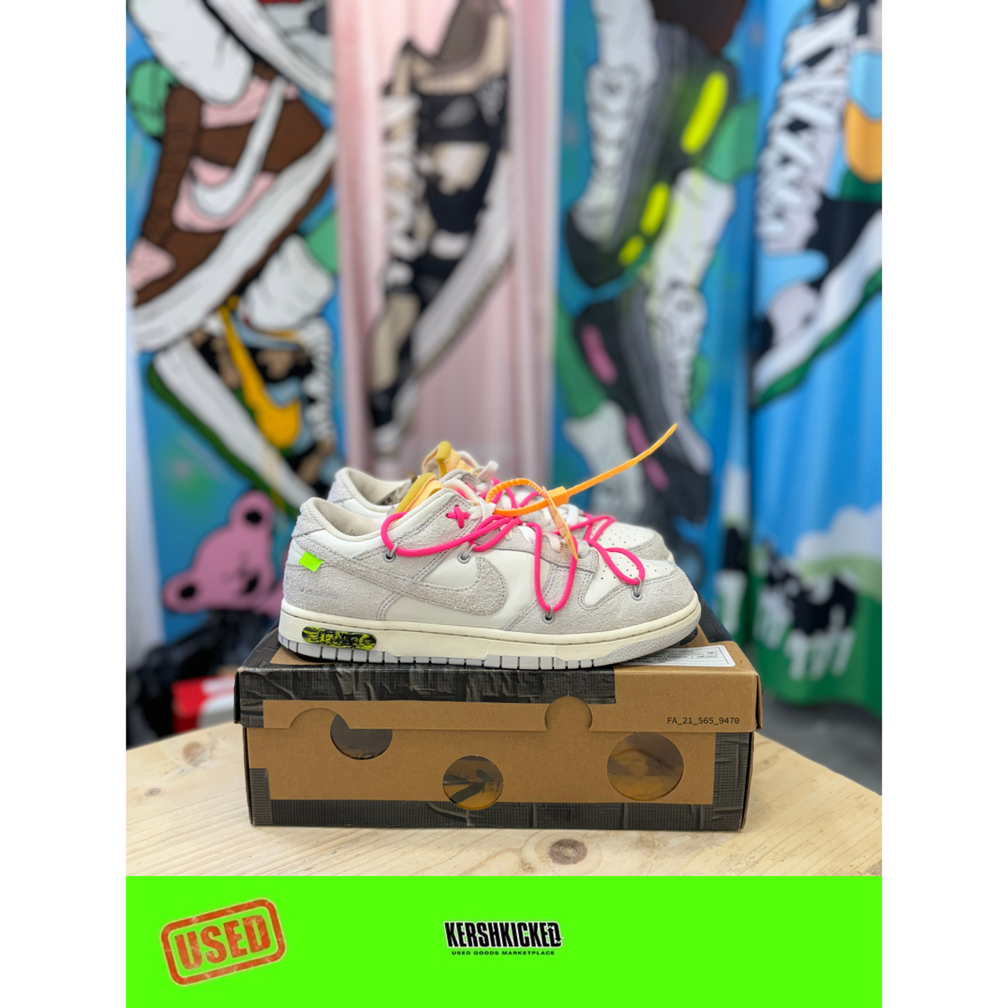 Nike Dunk Low Off White Lot 17. UK 8 by Nike in Shoes. Available at KershKicks for £220.00. A must-have for fans of Nike looking to elevate their style with this Kershkicked.