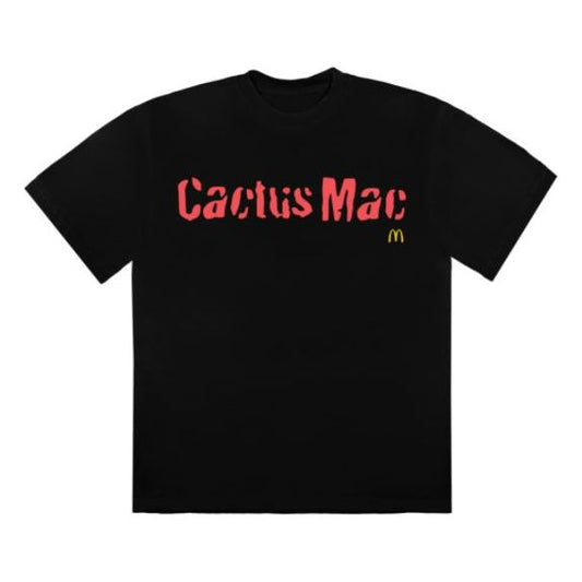 Travis Scott x McDonald's Cactus Mac T-Shirt Black by Travis Scott in . Available at KershKicks for £95.00. A must-have for fans of Travis Scott looking to elevate their style with this T-Shirt.