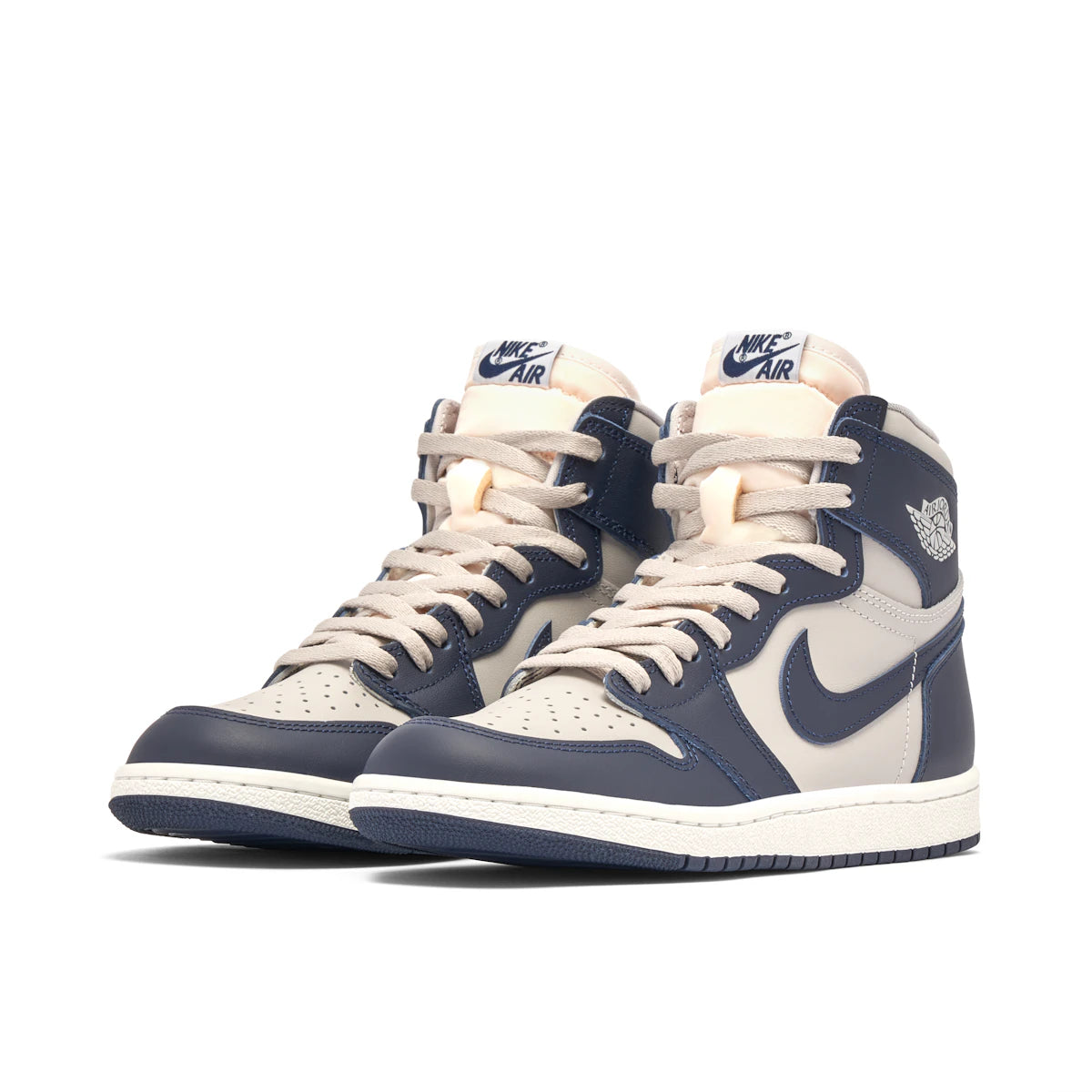 Jordan 1 High Retro 85 Georgetown by Jordan's in Shoes. Available at KershKicks for £250.00. A must-have for fans of Jordan's looking to elevate their style with this Shoes.