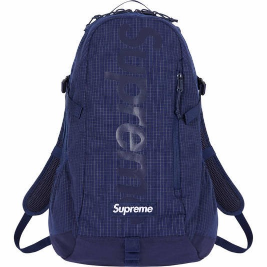 Supreme Backpack Navy SS24 by Supreme in Handbags, Wallets & Cases. Available at KershKicks for £195.00. A must-have for fans of Supreme looking to elevate their style with this Bag.